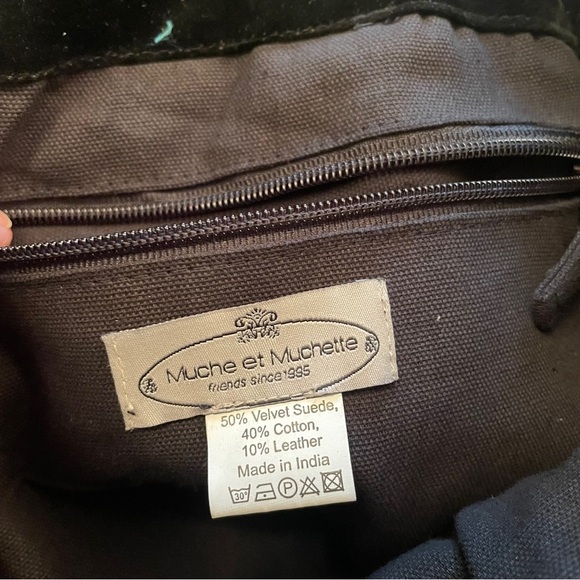 Muche et Muchette MultiColor Patchwork Pony Tote with Fringe NWT - Picture 9 of 12